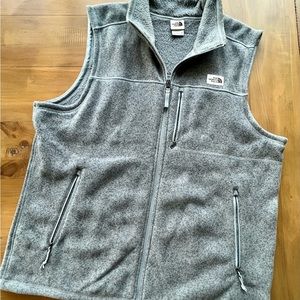 Men’s Gray North Face Sweater Fleece Vest